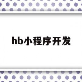 hb小程序开发(小程序 app开发)