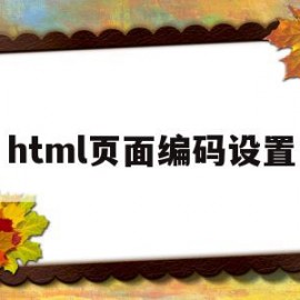 html页面编码设置(如何指定html页面文档的编码)