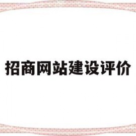 招商网站建设评价(招商网站建设评价怎么写)