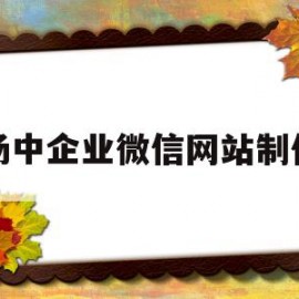 扬中企业微信网站制作(扬中企业微信网站制作招聘)