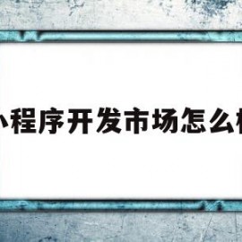 小程序开发市场怎么样(小程序开发市场怎么样赚钱)