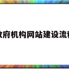 政府机构网站建设流程(政府网站建设管理)