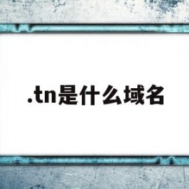 .tn是什么域名(cn属于什么域名)