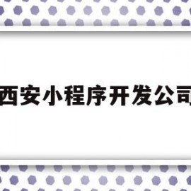 西安小程序开发公司的简单介绍