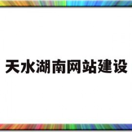 天水湖南网站建设(湖南省天水房地产开发有限公司)