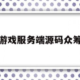 游戏服务端源码众筹(游戏服务器源码)