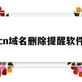 cn域名删除提醒软件(cn域名删除时间是早上几点)