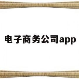 电子商务公司app(电子商务公司都是诈骗吗)