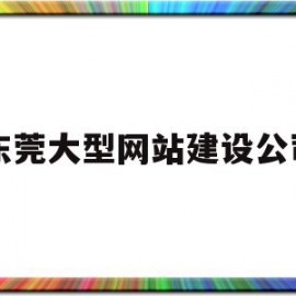 东莞大型网站建设公司(东莞大型网站建设公司有哪些)