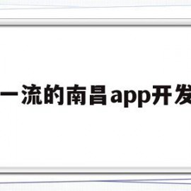 一流的南昌app开发(南昌知名的软件开发企业)