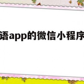 英语app的微信小程序制作(英语app的微信小程序制作教程)