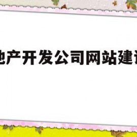 房地产开发公司网站建设方案(房地产开发公司网站建设方案怎么写)