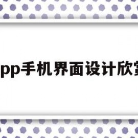 app手机界面设计欣赏(app界面设计布局介绍)