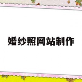 婚纱照网站制作(婚纱照片制作软件)