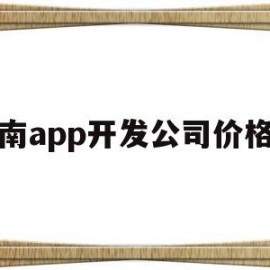 河南app开发公司价格表(河南app开发公司价格表最新)