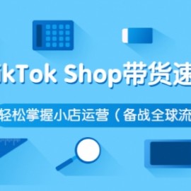 TikTok Shop带货速成班 轻松掌握小店运营（备战全球流量）价值3599元