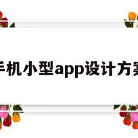 手机小型app设计方案(手机小型app设计方案怎么做)