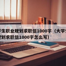 大学生职业规划求职信1000字（大学生职业规划求职信1000字怎么写）