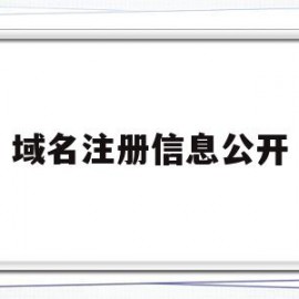 域名注册信息公开(最新注册域名信息查询)