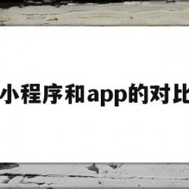 小程序和app的对比(小程序和app的对比图)