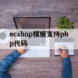 ecshop模板支持php代码的简单介绍