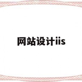 网站设计iis(网站设计公司排行)