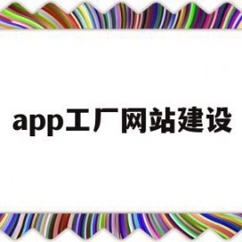 app工厂网站建设(厂家软件开发企业网站建设)