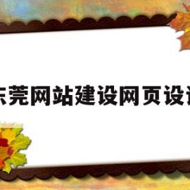 东莞网站建设网页设计(东莞网站建设网页设计公司)