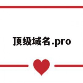 顶级域名.pro(顶级域名为com的网站是)