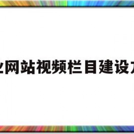 企业网站视频栏目建设方案(企业网站视频栏目建设方案范文)