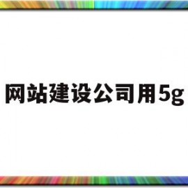 网站建设公司用5g(公司网站建设费用多少)