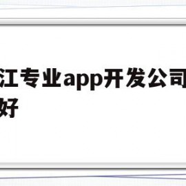 浙江专业app开发公司哪家好(浙江app设计开发哪家公司比较好)