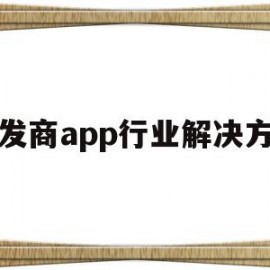 包含批发商app行业解决方案的词条