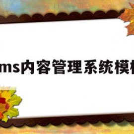 cms内容管理系统模板的简单介绍