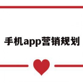 手机app营销规划(手机app营销规划分析)