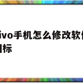 vivo手机怎么修改软件图标(vivo手机如何更改软件图标)