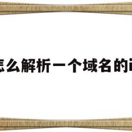 怎么解析一个域名的ip(域名如何解析到ip加端口)