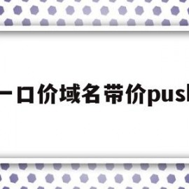 一口价域名带价push(阿里云一口价优选域名一直处理中)