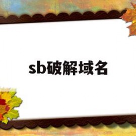 sb破解域名(子域名暴力破解)