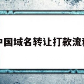 中国域名转让打款流程的简单介绍