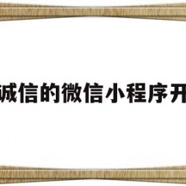 有诚信的微信小程序开发(微信小程序商城开源源码免费)