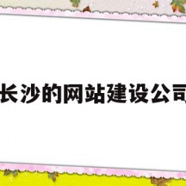 长沙的网站建设公司(长沙的网站建设公司有哪些)