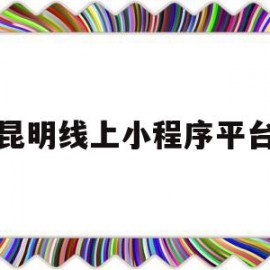 昆明线上小程序平台(昆明小程序怎么开发自己的小程序)