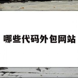 哪些代码外包网站(哪些代码外包网站好)