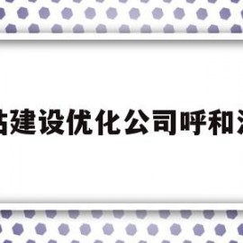 网站建设优化公司呼和浩特(呼和浩特转化率高的运营商三网大数据)