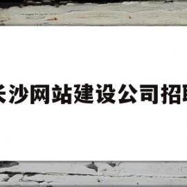 长沙网站建设公司招聘(长沙比亚迪公司招聘信息)