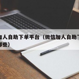 微信加人自助下单平台（微信加人自助下单平台有哪些）