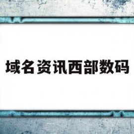 域名资讯西部数码(西部数码域名交易平台)