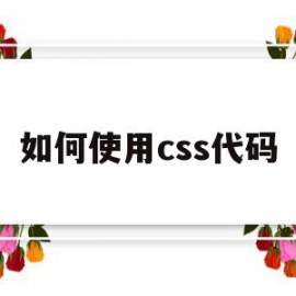 如何使用css代码(如何使用css代码打开文件)