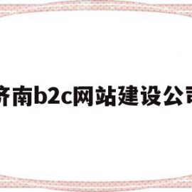 济南b2c网站建设公司(济南b2c网站建设公司地址)